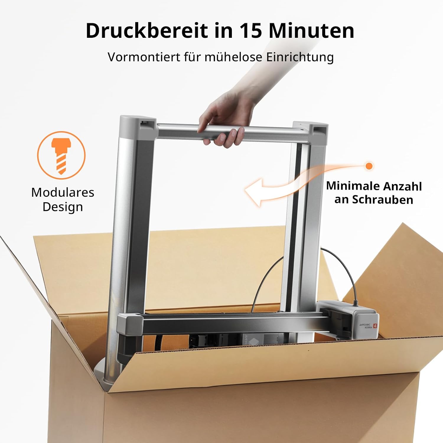 Anycubic Kobra 4 Combo 3D printer Multicolor, Fully automatic calibration – Bild 9