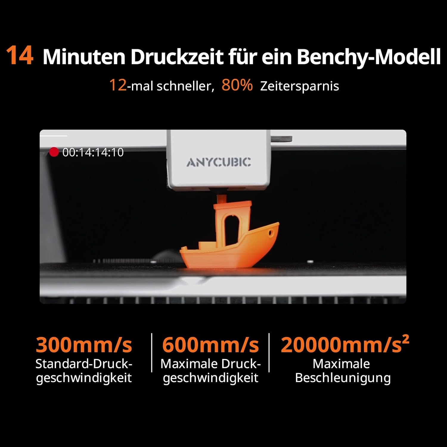 Anycubic Kobra X 3D printer, 600 mm/s High Speed Easy to use – Bild 8