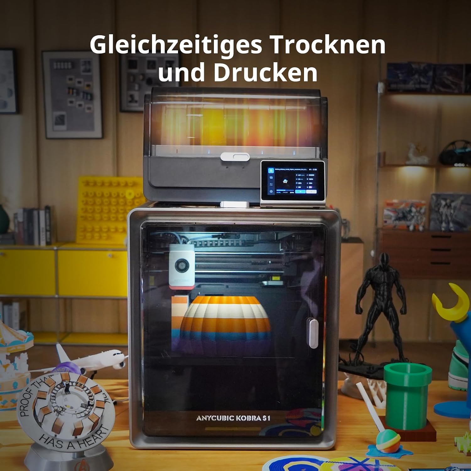 Anycubic Kobra S1 Combo 3D printer Multicolor, Printing dry – Bild 2