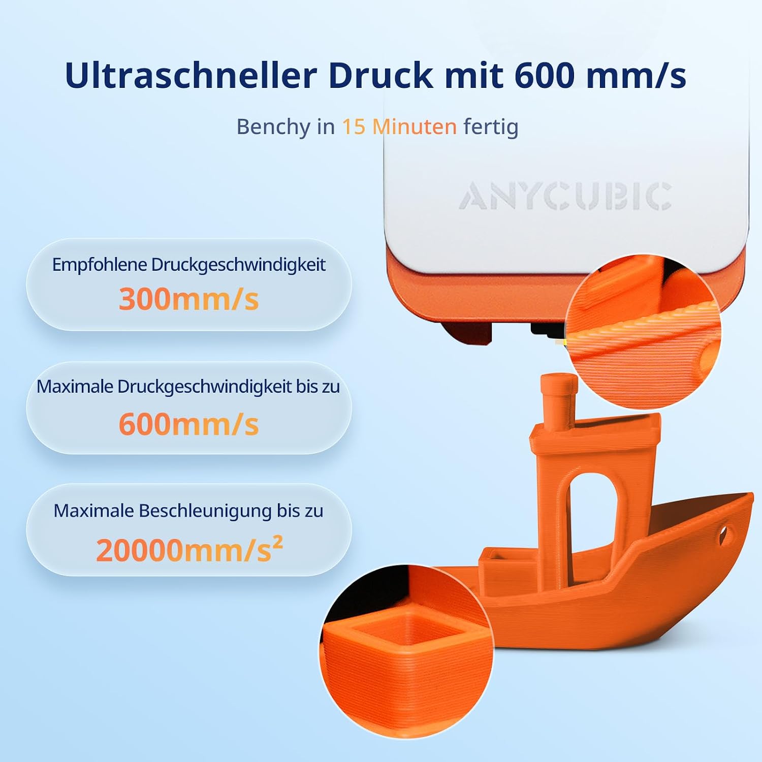 ANYCUBIC Kobra S1 ACE 2 Pro Combo 3D-Drucker, Stabil und Leise – Bild 6