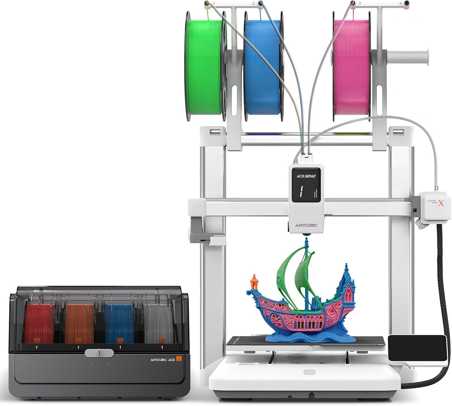 Anycubic Kobra X Combo 3D Printer, 600 mm/s High Speed