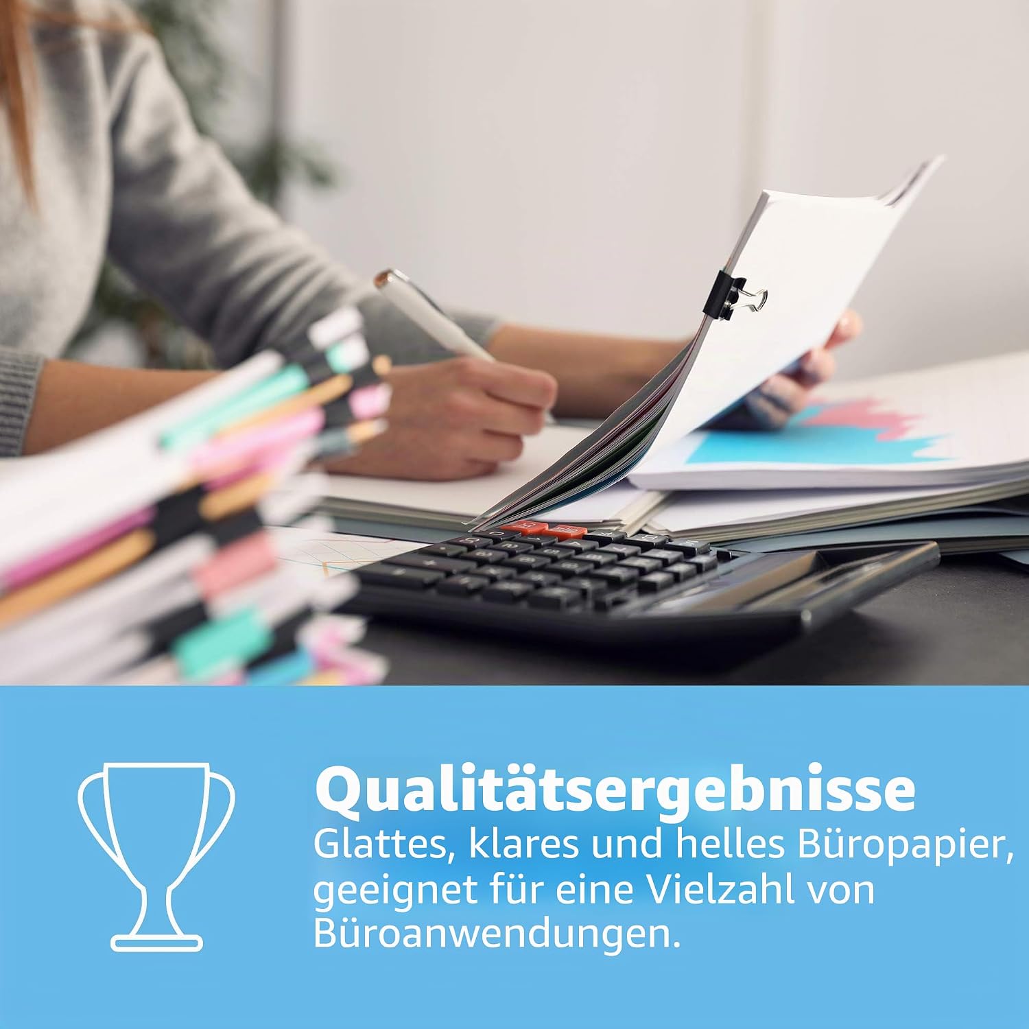 HP Office CHP110 Copier Paper: 80 g DIN A4, 2500 Sheets (5 x 500) Matte, White, All-Round Copier Paper for Office RH98112 – Bild 6