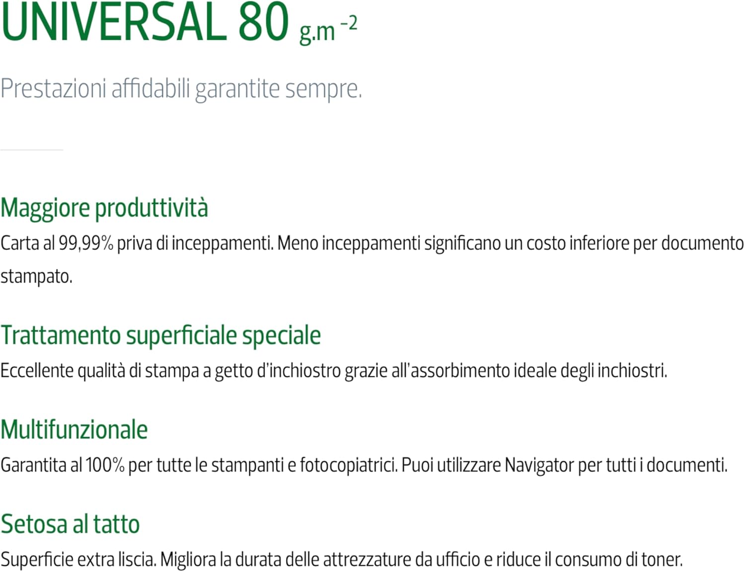Navigator Universal NAVA480 Paper A4 80gsm 5 reams (5x500 Sheets) - white – Bild 3