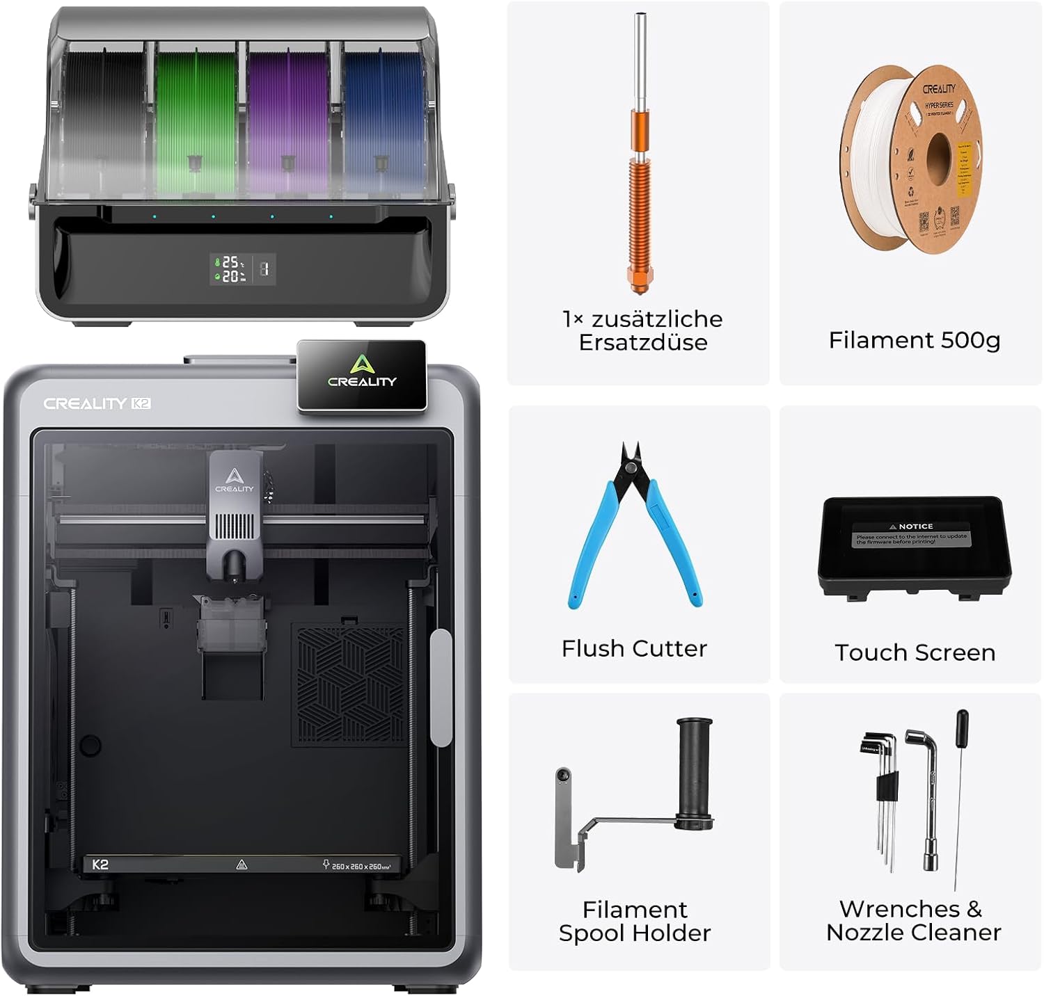 Creality K2 Combo (A) 3D Printer with CFS | Multicoloured Printing – Bild 7