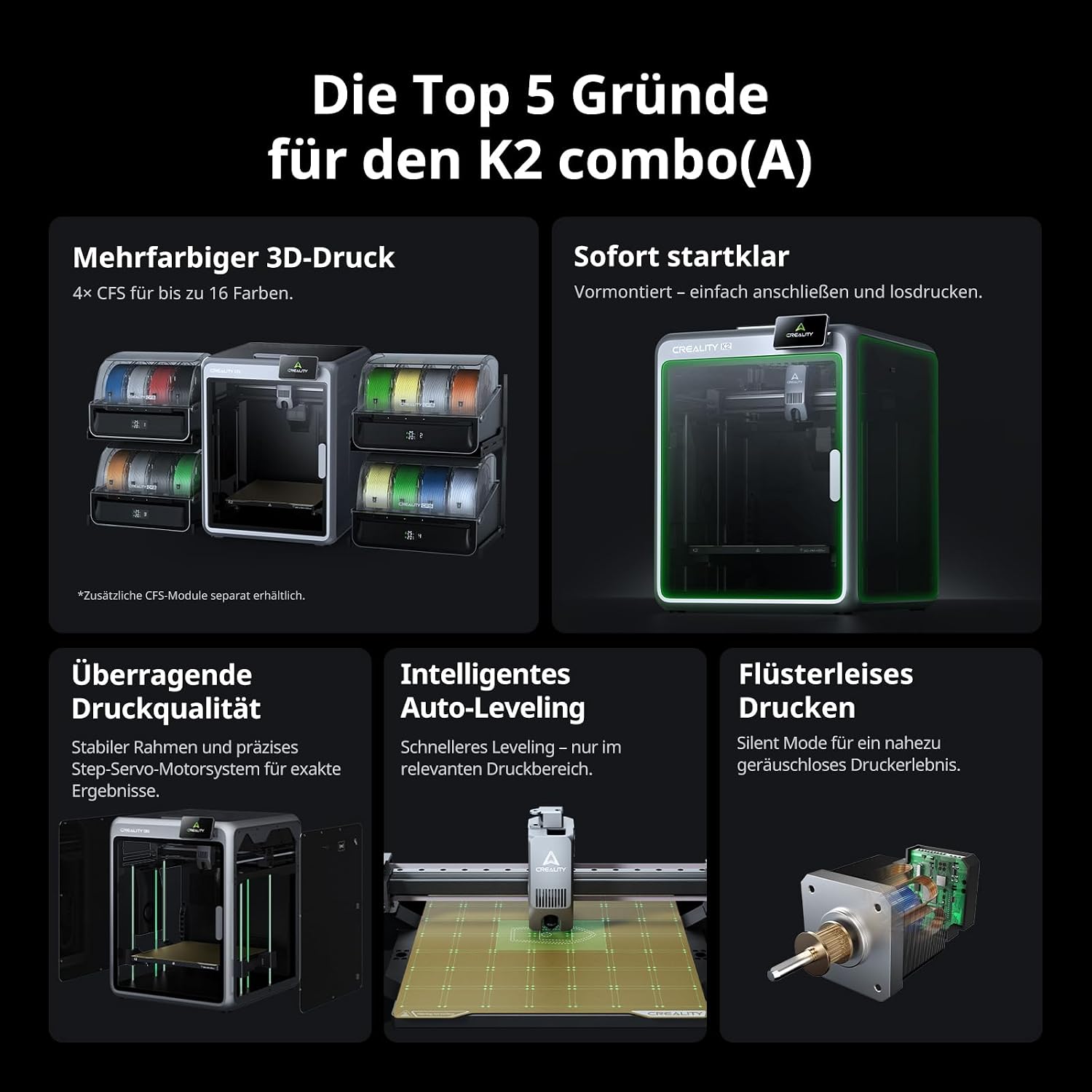 Creality K2 Combo (A) 3D Printer with CFS | Multicoloured Printing – Bild 6