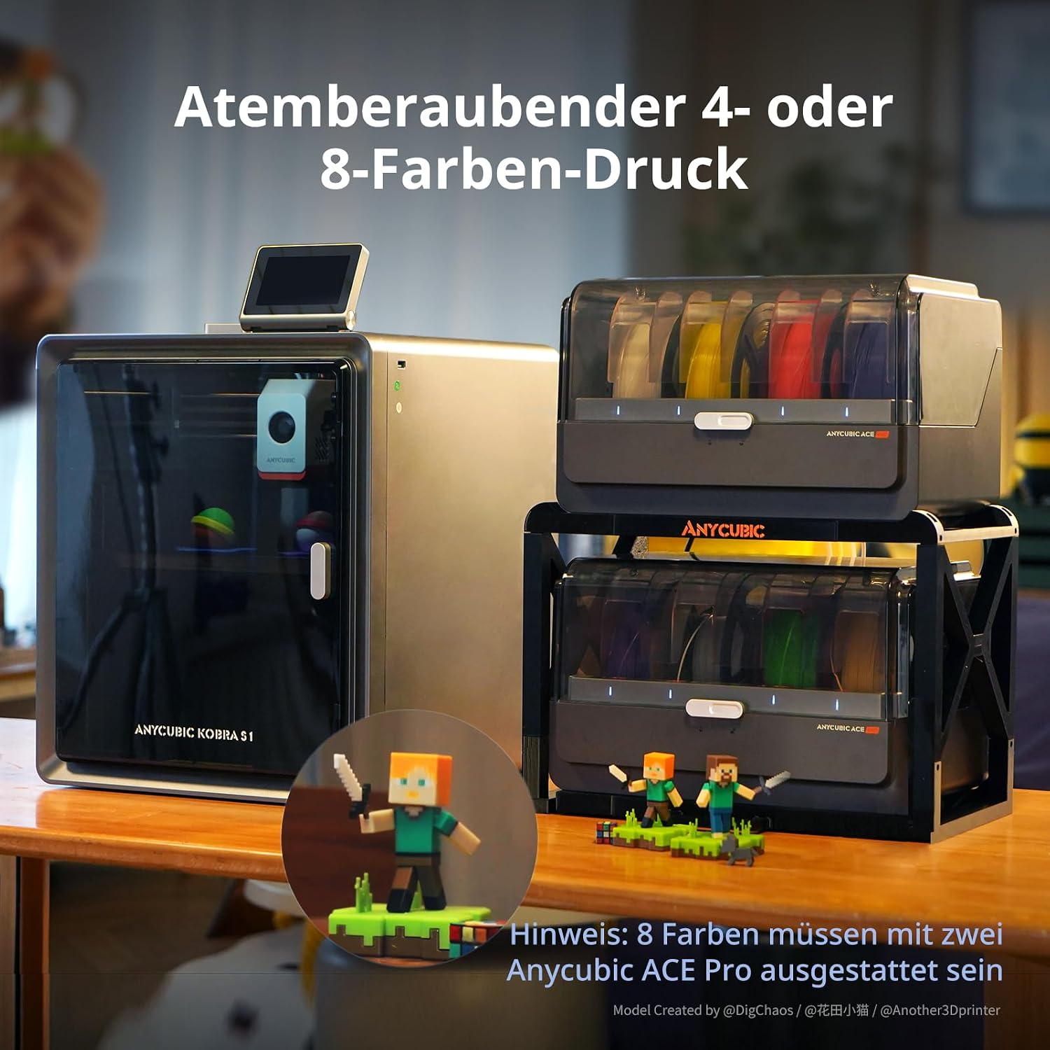 Anycubic Kobra S1 Combo 3D printer Multicolor, Printing dry – Bild 4