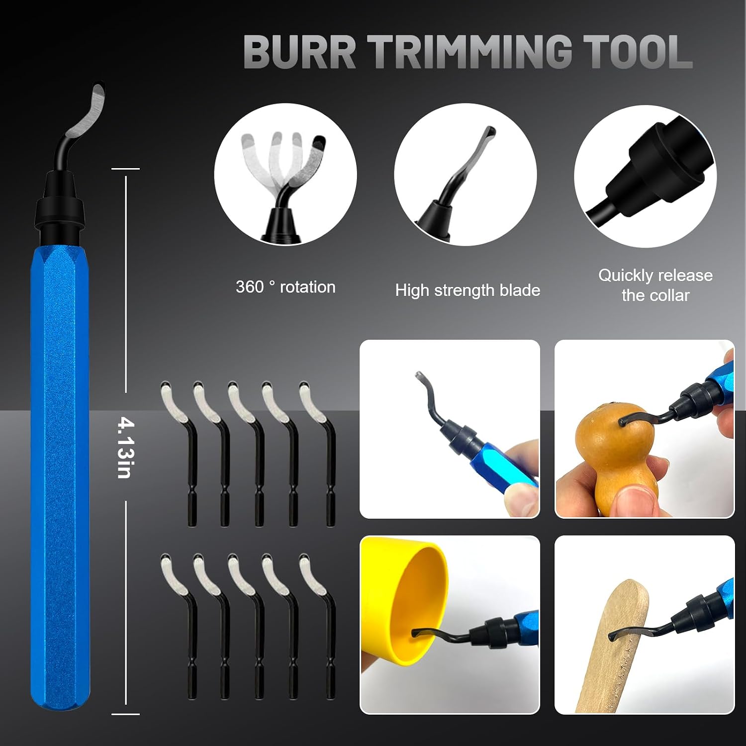 221 Pieces 3D Printer Accessory Kit, 3D Printer Accessories Bring Tool Box Includes Deburring Tool, Suitable for 3D Printing Disassembly, Cleaning and Precision Machining of Tool Boxes – Bild 4