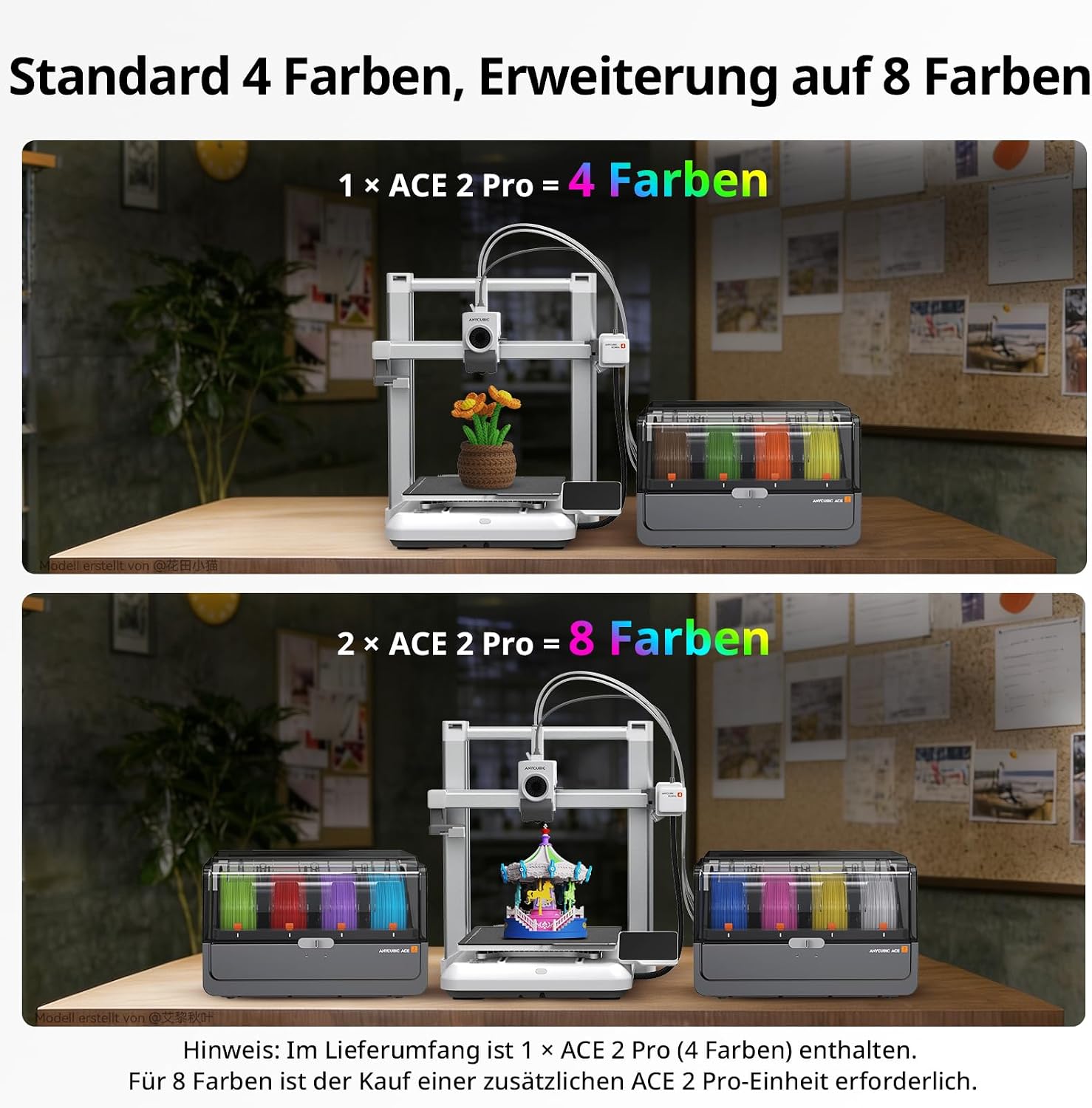 Anycubic Kobra 4 Combo 3D printer Multicolor, Fully automatic calibration – Bild 6