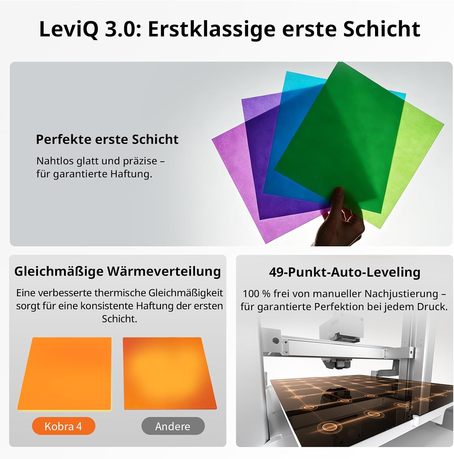 Anycubic Kobra 4 Combo 3D printer Multicolor, Fully automatic calibration – Bild 2