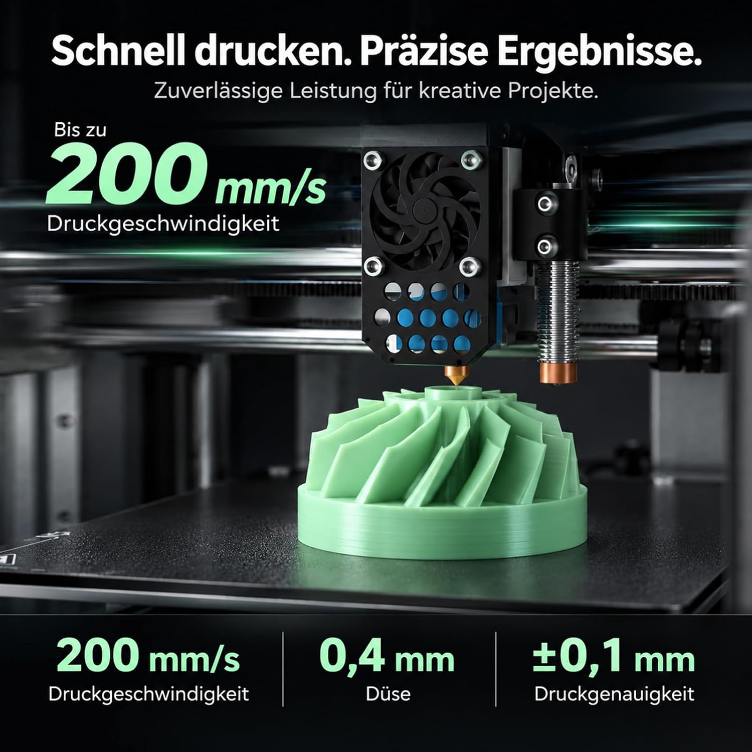 ENTINA Tina2S 3D Printer, Mini WLAN 3D Printer for Beginners, Pre-Assembled – Bild 3
