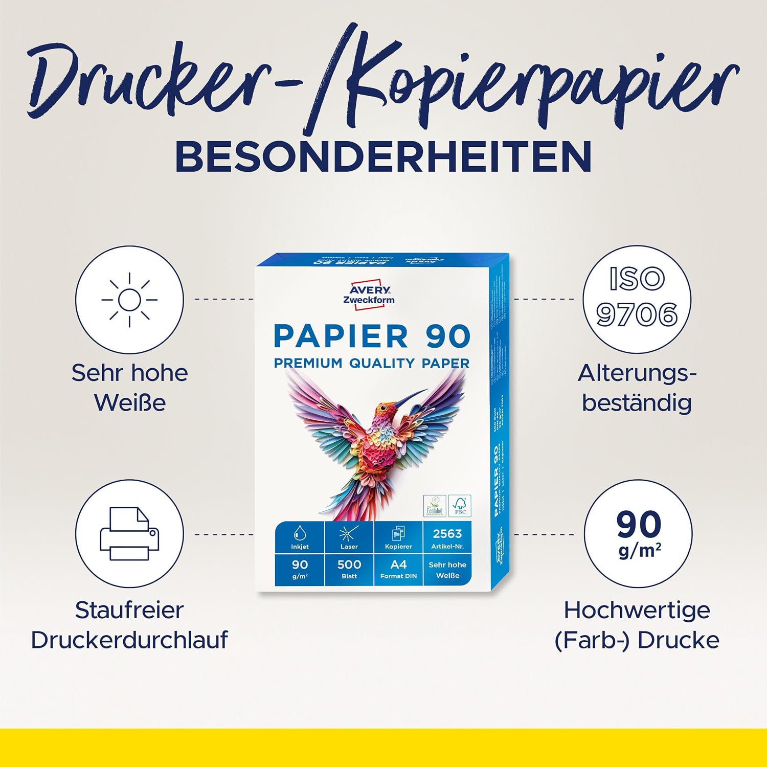 Avery Zweckform Printer / Copier Paper – Bild 2
