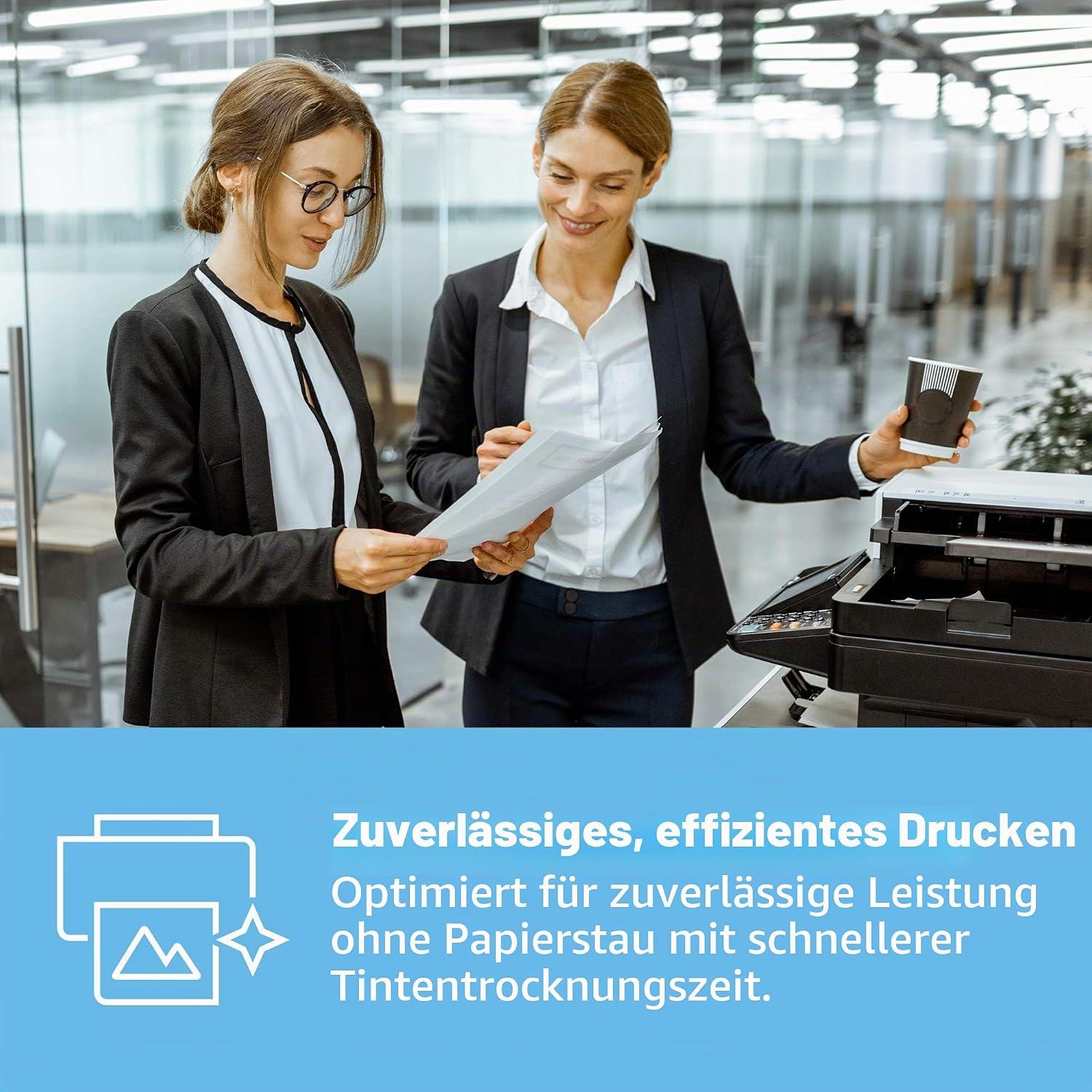 HP Office CHP110 Copier Paper: 80 g DIN A4, 2500 Sheets (5 x 500) Matte, White, All-Round Copier Paper for Office RH98112 – Bild 5