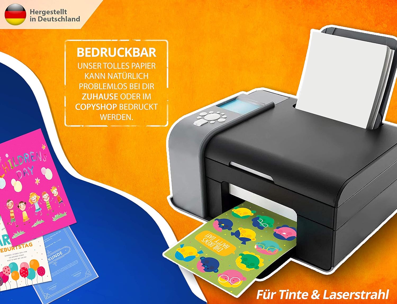 100 Sheets White Printer Paper 160 g/m² - Premium Paper Pure White DIN A4 – Bild 4